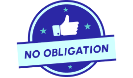 Open hands representing no obligation